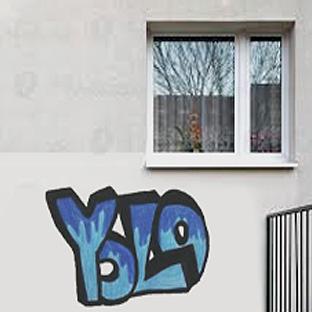 Wand Beschmiert