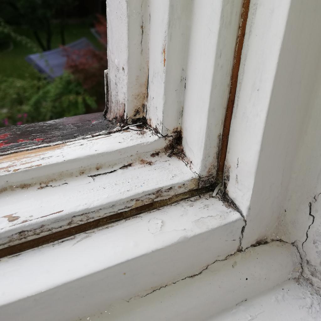 Fensterrahmen Vorher
